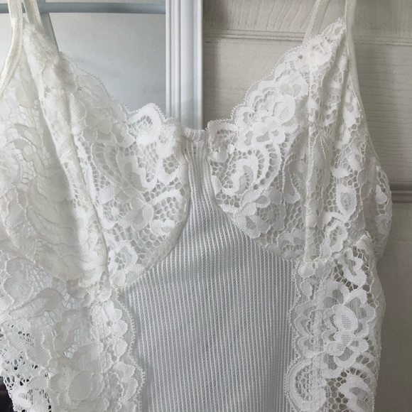 Medium Bozzolo white lace bodysuit one piece - Picture 5 of 7